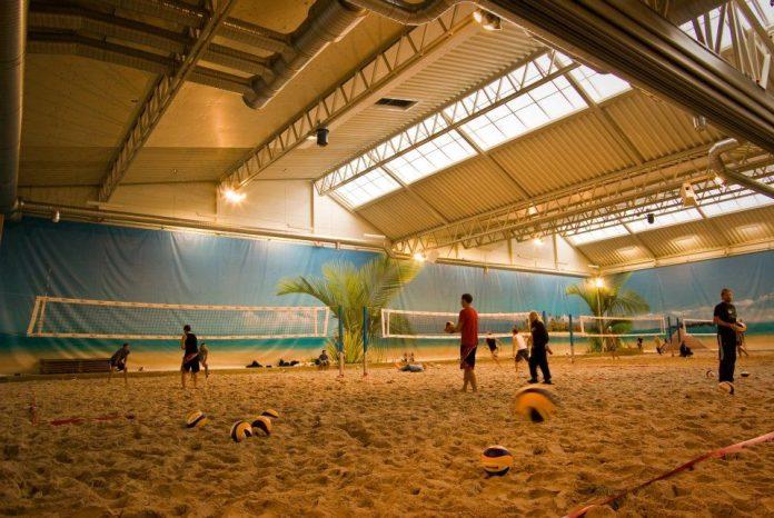 private indoor beach volleyball