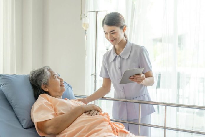 happy patients in a hospital