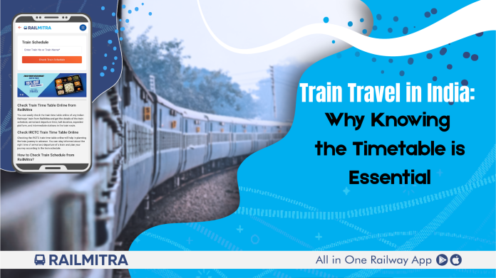 train schedule