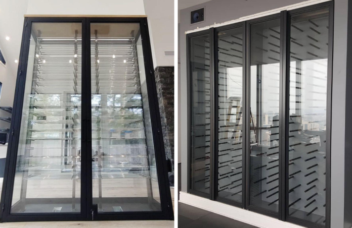 glass wine cellar