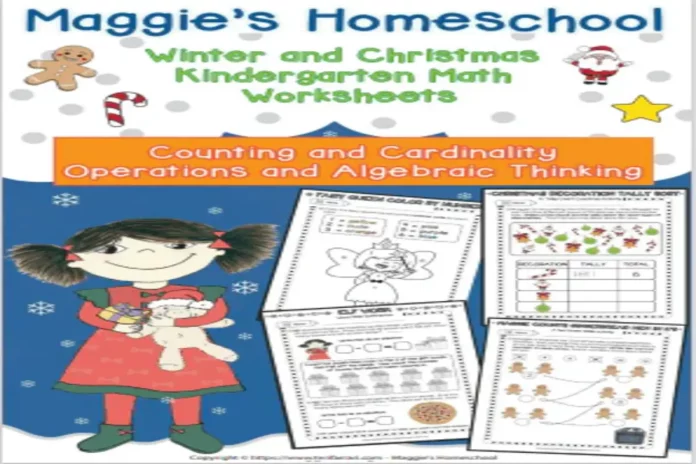 Christmas counting worksheets
