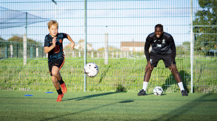 football training session