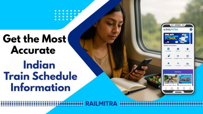 Check train timing on RailMitra