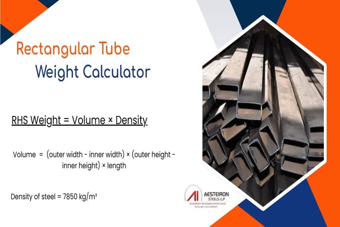rectangular tube weight calculator