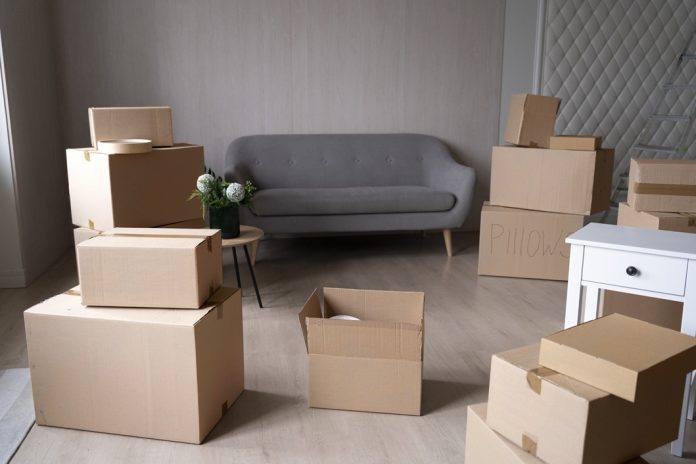 cardboard boxes