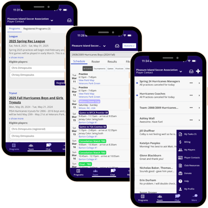 sports league management software