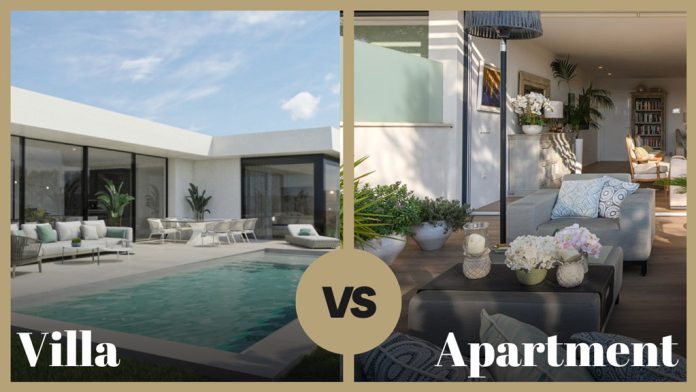 apartments vs villas in Dubai